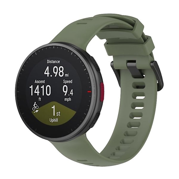 Ensfarvet silikone-urrem til Polar Vantage V2 Green