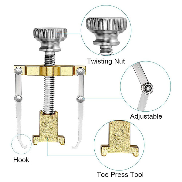 Ingrodd tånagel Corrector Lifter Tool Pedikyr Tånagel Fot Nagelvård Gold