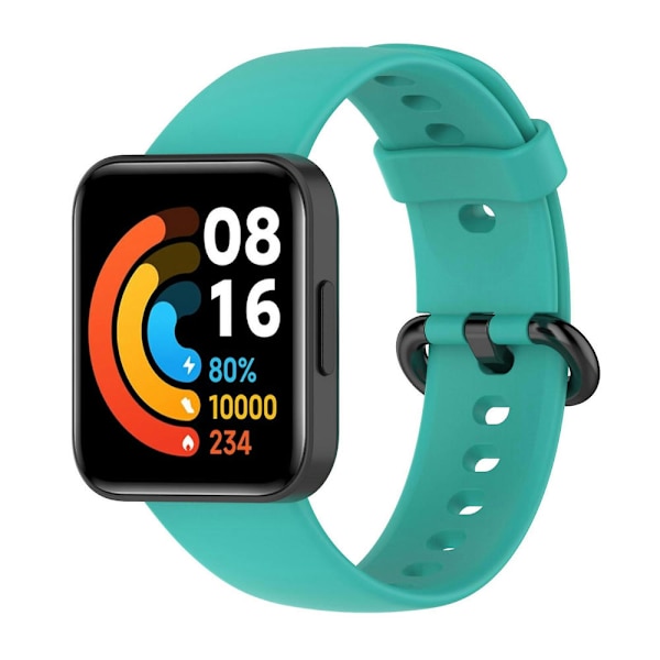 Silikone Rem Til Xiaomi Redmi Watch 2 Cyan