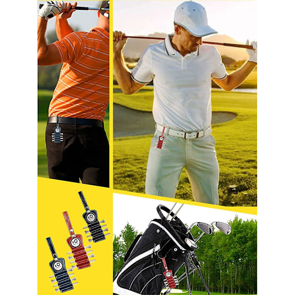 Golf-Tehållare Värdepaket med Bollmarkör (2-pack)