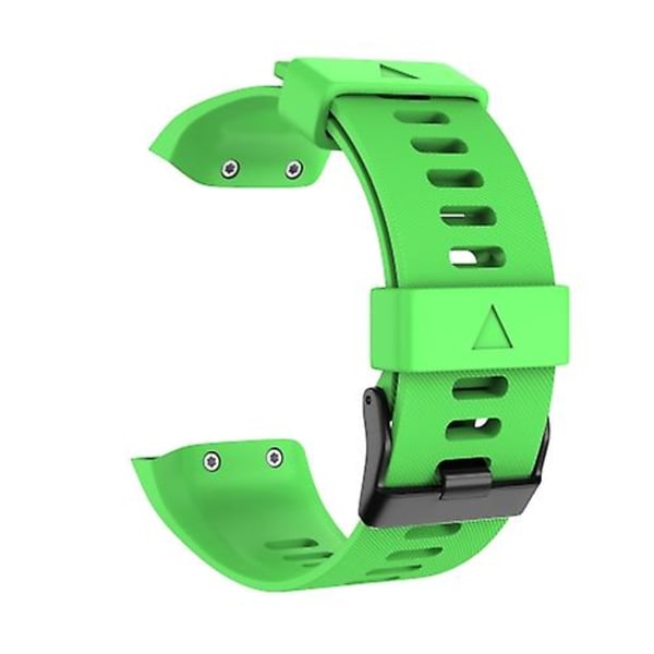 Til Garmin Forerunner 35 Black Buckle Silicone Watch Band Green