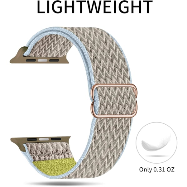 Elastisk Solo Loop-reim kompatibel med Apple Watch-reimer 4 38mm/40mm/41mm