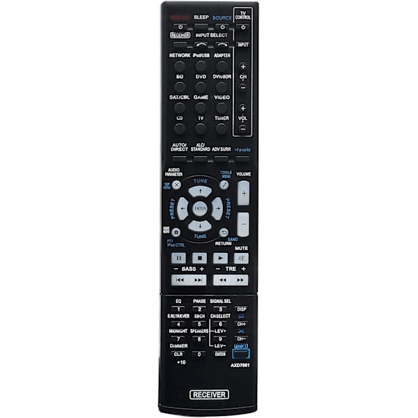 Bytt fjernkontroll - Vinabty fjernkontroll for Pioneer Av-mottaker Axd7621 Axd7622 Axd7624 Axd7660 Axd7662 Vsx921 Vsx527 Vsx827 Vsx42 Vsx-422 Vsx