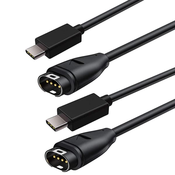 USB C-laddarkabel för Garmin Smart Watches - 2-pack