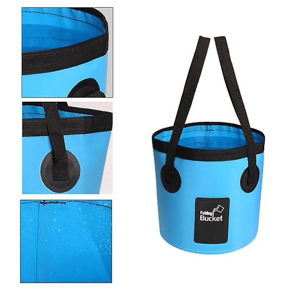 Sammenklappelig Camping Spand Pot Sammenklappelig Vask Vaskespand Vask Spand Camping Vand Pot Taske Beholder Bil Fiskeri Vandring Orange