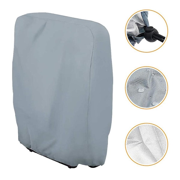 Ulkoilman nollgravitaatiotaitettava tuolinpäällinen vedenpitävä pölytiivis nurmikon terassin huonekalupeitteet Kaikki sääolosuhteet kestävät Grey W 96 * H 85cm