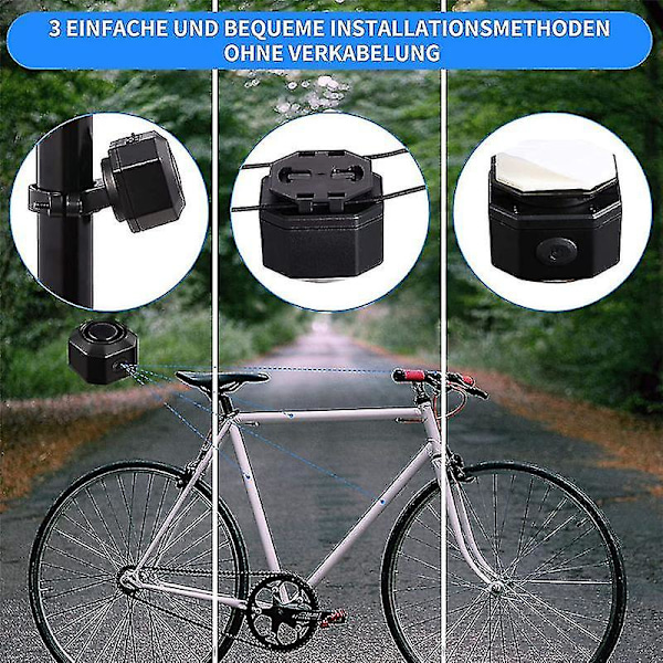 Cykel larmsystem med fjärrkontroll trådlös motorcykel cykel tracker A
