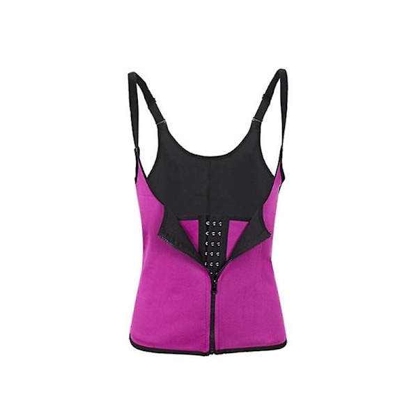 Kvinners glidelås kropp slankende shapewear høy midje trener magebelte undertøy S