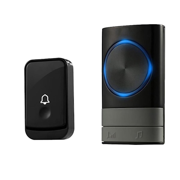 Udendørs vandtæt trådløs dørklokke Smart Home dørklokke Chime Kit EU Plug