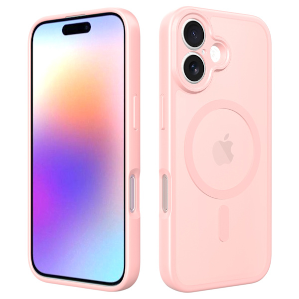 Magsafe-deksel for iPhone 17, lys rosa