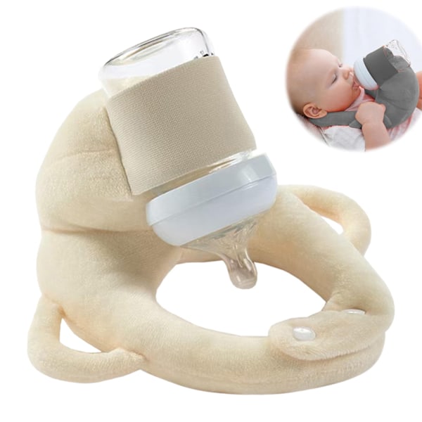 Multifunktionell Justerbar Amningskudde, Baby Matningsstöd Kudde/Beige