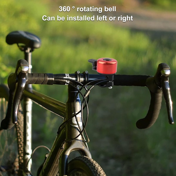 Mini cykelklocka med tydligt och högt ljud (Cykelklocka)