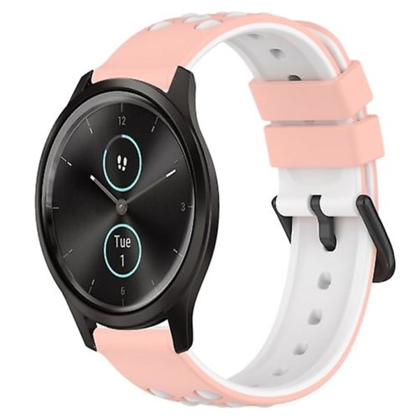 Garmin Garminmove Style 20 mm:n kaksivärinen huokoinen watch Pink-White