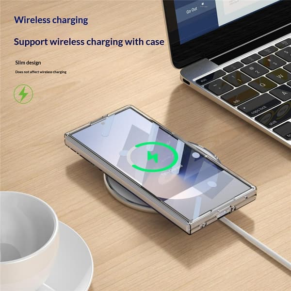 Magnetisk etui til Samsung Galaxy Z Fold8 Ultra, ridsefast med roterende stativ Black