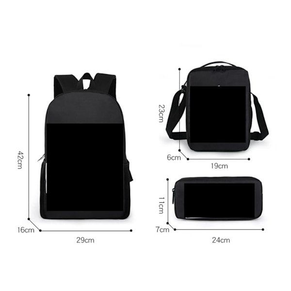 Totoro Tredelad Ryggsäck Set2