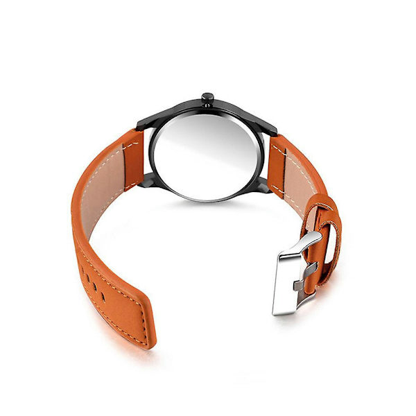 Stort urskive kalender skala frostet bælte quartz armbåndsur krone armbånd 3stk/sæt Style one suit