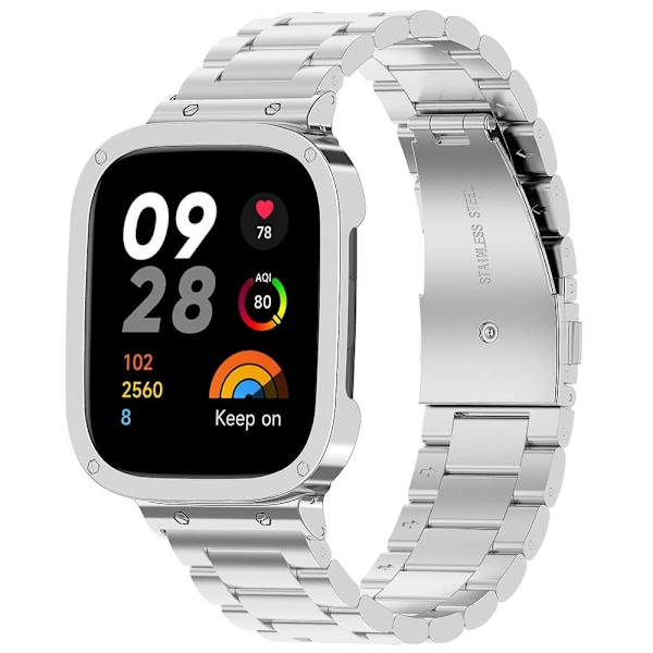 2 i 1-rem för Xiaomi Redmi Watch 3 / Mi Watch Lite 3 Silver