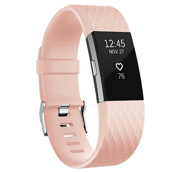 Håndleddsstropp for fitbit charge 2 smart watch tilbehør for fitbit charge 2 smart håndleddsstropp erstatning s Pink L