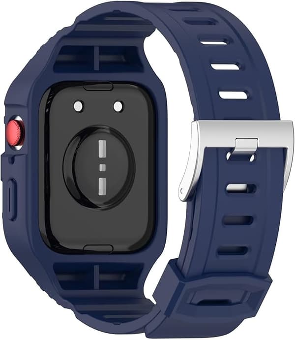 Rem for Huawei Watch Fit 3/Fit 4 Integrert silikonrem (Midnattsblå)