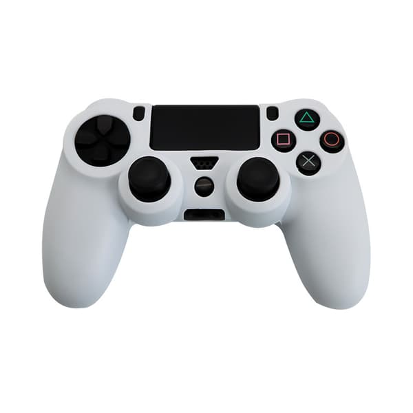 Silikonikotelo PS4-ohjaimelle (valkoinen)