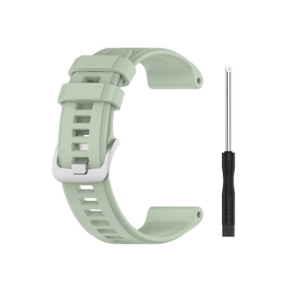 Rem för Garmin Fenix 6 Pro Gps 22Mm Ljusgrön Solid Color Silikonklockarmband