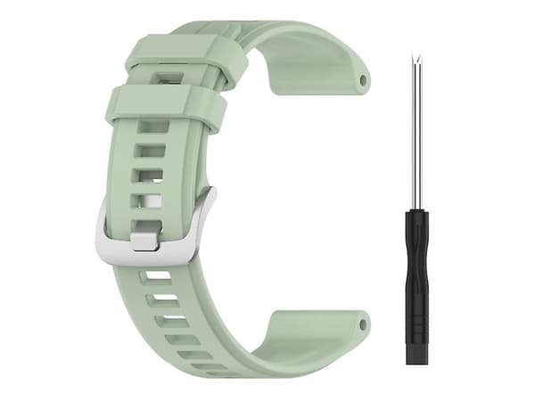 Rem til Garmin Fenix 6 Sapphire Gps 22Mm Lysegrøn Solid Farve Silikone Urrem