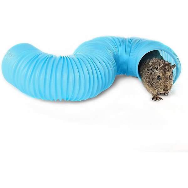 Small Pet Fun Tunnel, 39 X 4 Inches - Fit Adult Ferrets And Rats Blue