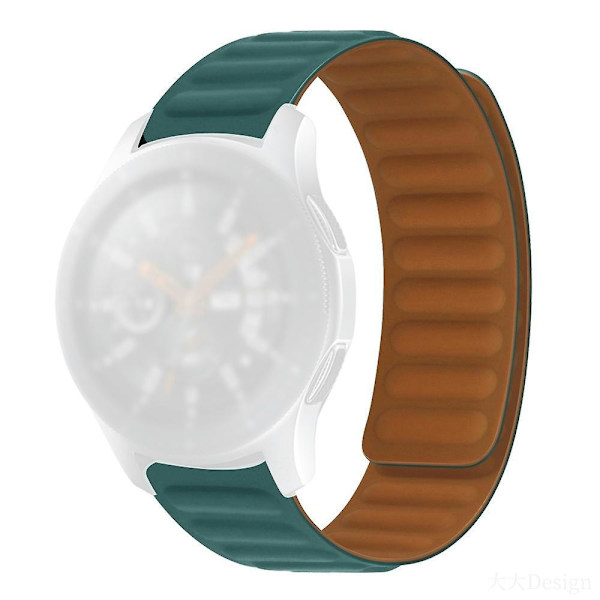 Silikone Magnetisk Rem Til Huawei GT 3 42mm Malachite Green