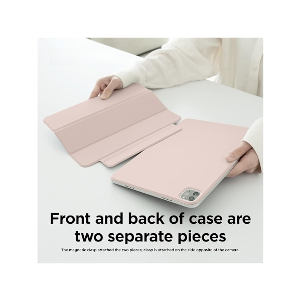 Magnetisk Folio Cover til iPad 10. generation 10,9 tommer, Kompatibel med Apple Pencil Grå