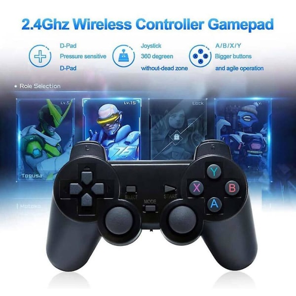 X2 Plus Game Stick Retro Console Dubbel trådlös handkontroll 128gb 40000+spel