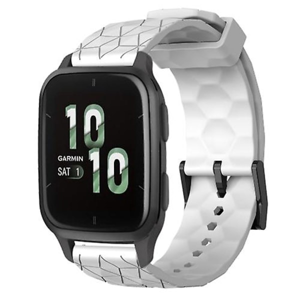 Garmin Forerunner Sq2 20 mm jalkapallokuvioidulle yksiväriselle watch White