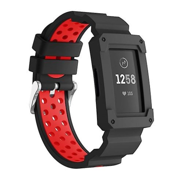 Fitbit Charge 3 All-in-one case vaihtokellon watch Red