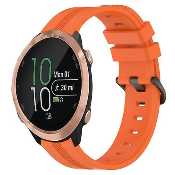 Garmin Forerunner 645 Music 20 mm kovera raidallinen watch Orange
