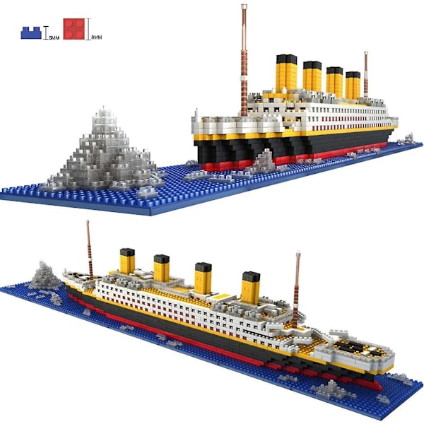 Titanic Model Building Block Set, Cruise Ship Titanic Boat Model Building Kit