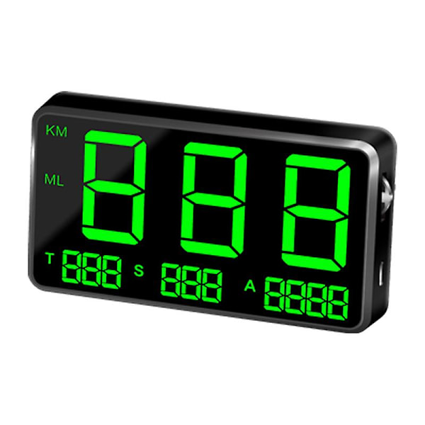Auton GPS-nopeusmittari Head Up Display Overspeed Mph/km/h Varoitushälytys