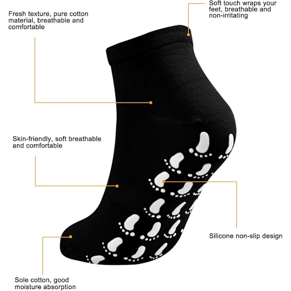 Antislip Yogasokker for Kvinner - Grip Ankelsokker