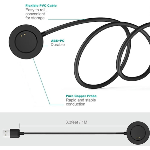 Oplader til Skg V9 og Skg V9 Pro oplader opladningsstativ, opladningsstation vuggeholder med 1M USB-kabel