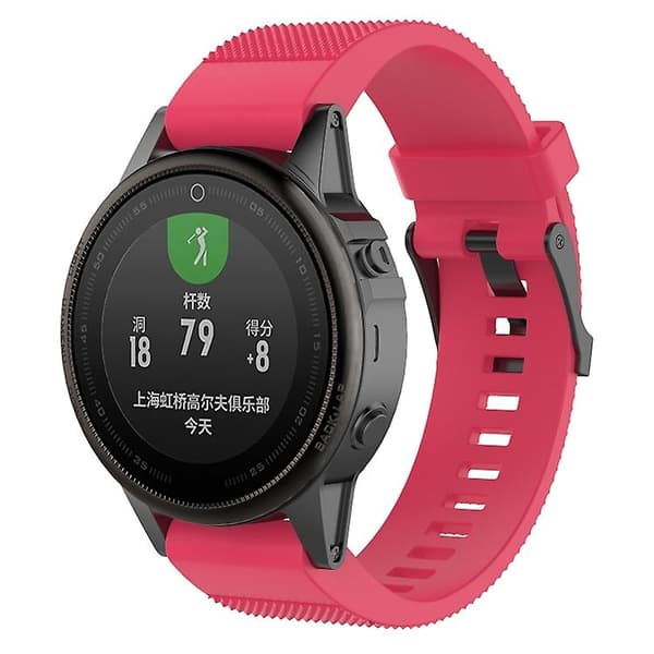 För Garmin Fenix5 22mm watch Rose Red)