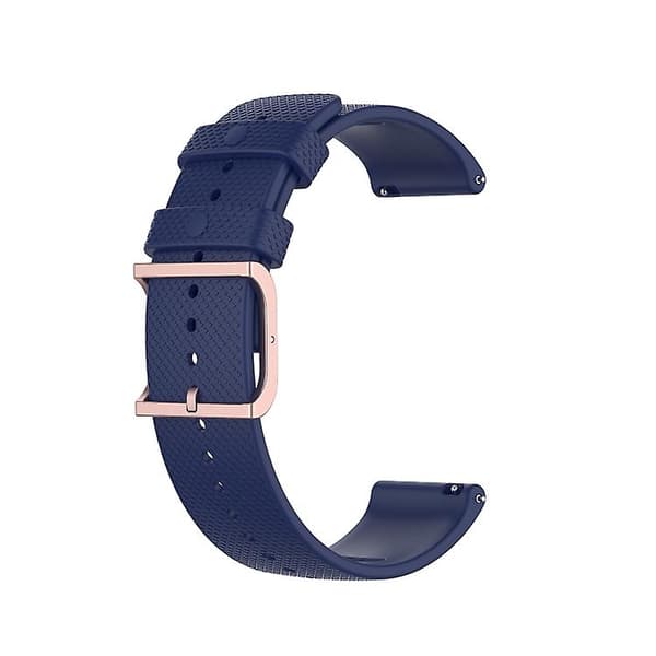 For Polar Dot Textured Silicone Watch Band Midnight Blue