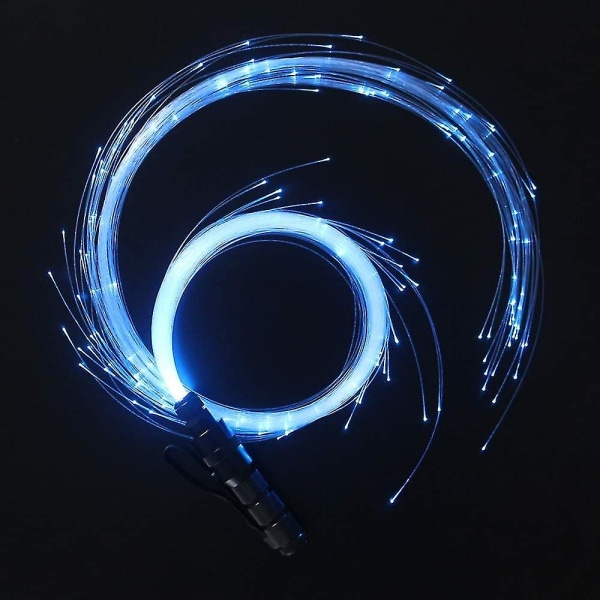 Led fiberoptisk pisk danserom pisk super lyst lys 36 fargeeffekt 360 dreibar piksel Rave pisk leketøy