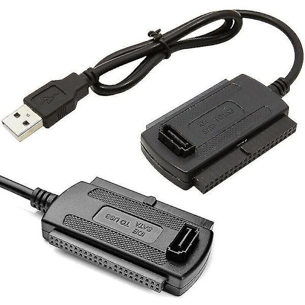 USB til SATA IDE-adapterkabel for harddisk HDD, USB 2.0 til SATA/IDE-konverter HDD-kabel