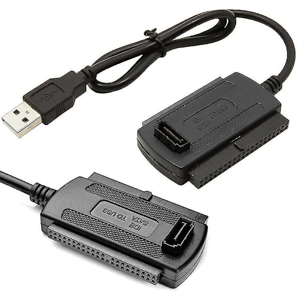 USB till SATA IDE-adapterkabel för hårddisk HDD, USB 2.0 till SATA/IDE-omvandlare HDD-kabel