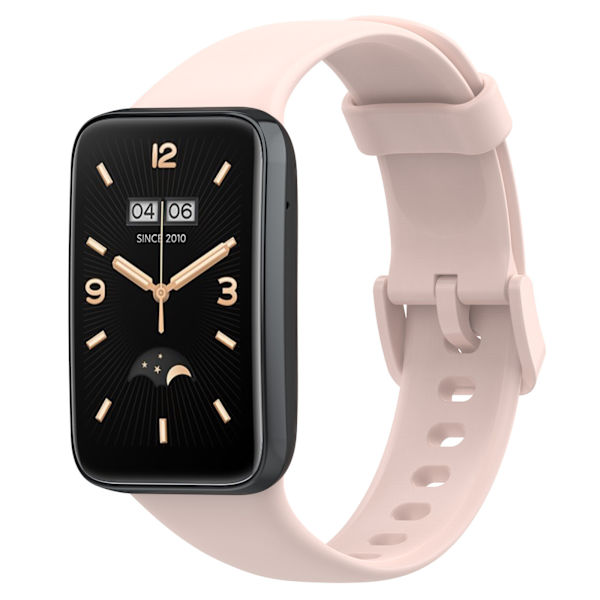 Stropp for Xiaomi Band 7 Pro, ensfarget silikonstropp (rosa)