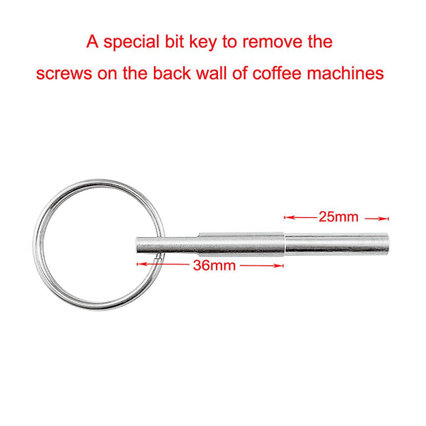 Kahvinkeitin avaimen soikea pää ruuvit Jura Capresso 316 ruostumattomasta teräksestä valmistettuun työkaluun