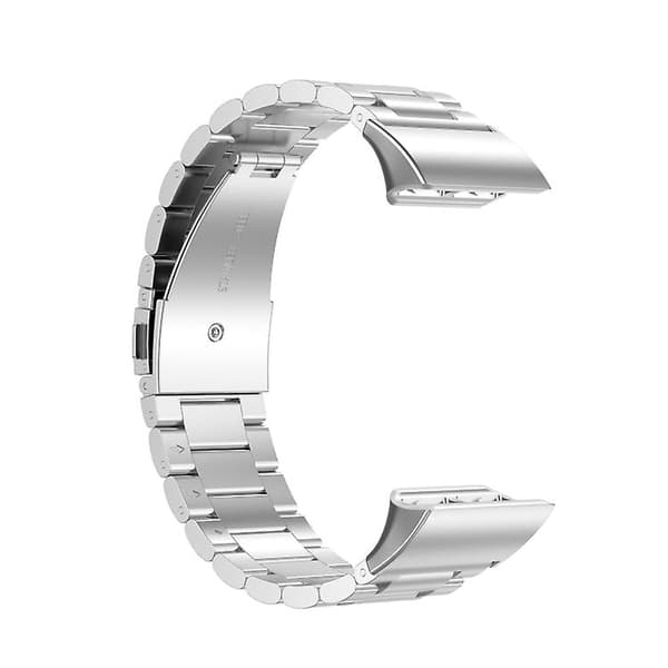 For Garmin Forerunner 35 / 30 Universal Three Beads rustfritt stål klokkebånd Silver