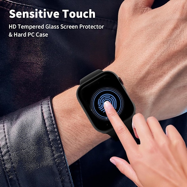 4-pakkaus Apple Watch -kotelo 40mm SE Series 6 5 4 kelloille karkaistulla lasilla