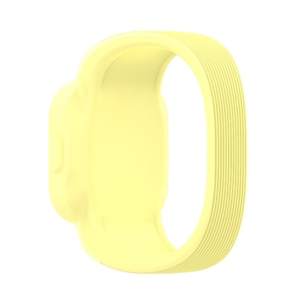 For Garmin Vivofit Jr3 No Buckle Silicone Pure Color Watch Band Yellow