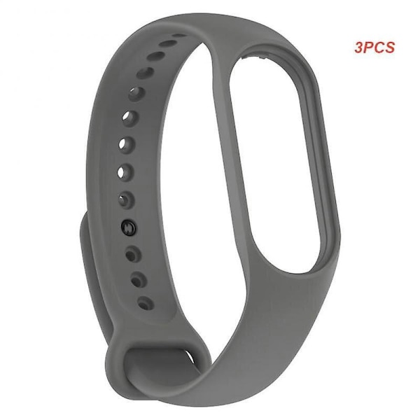 Ny 2/3/5pcs klokkestropp for Xiaomi Mi 7 håndledd silikonarmbånd håndleddsstropper treningsklokkebelte smartwatch-tilbehør 18 3pcs3122