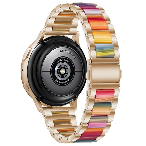 Metallikolmehelmi + hartsihihna Huawei Watch GT 3 42mm / Watch GT 2 42mm Rose Gold Color