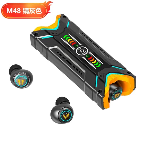 Sande Wireless Bluetooth Høretelefoner M48 Mecha Gaming TWS Støjreduktion Lav Latency In-Ear Bluetooth